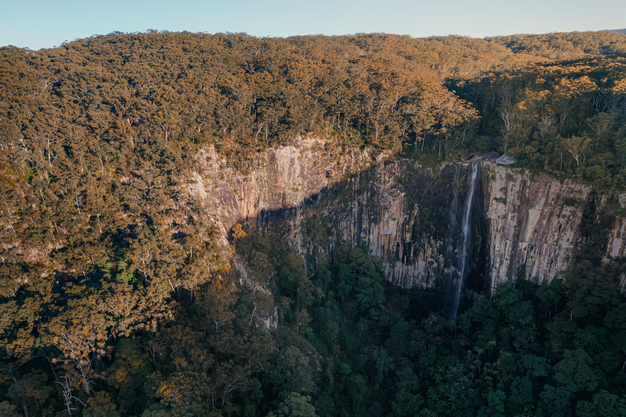 Stunning views of Minyon Falls, Nightcap National Park