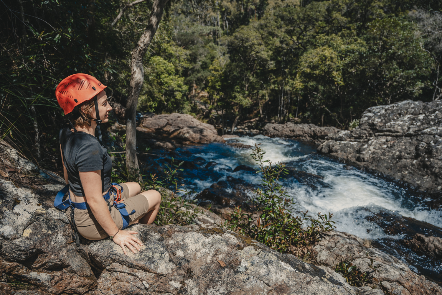 Abseiling in Nightcap National Park