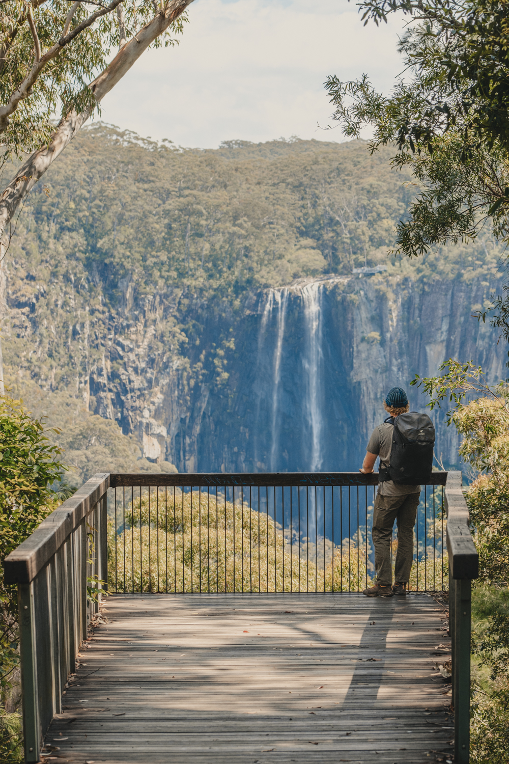 Man admiring Minyon Falls