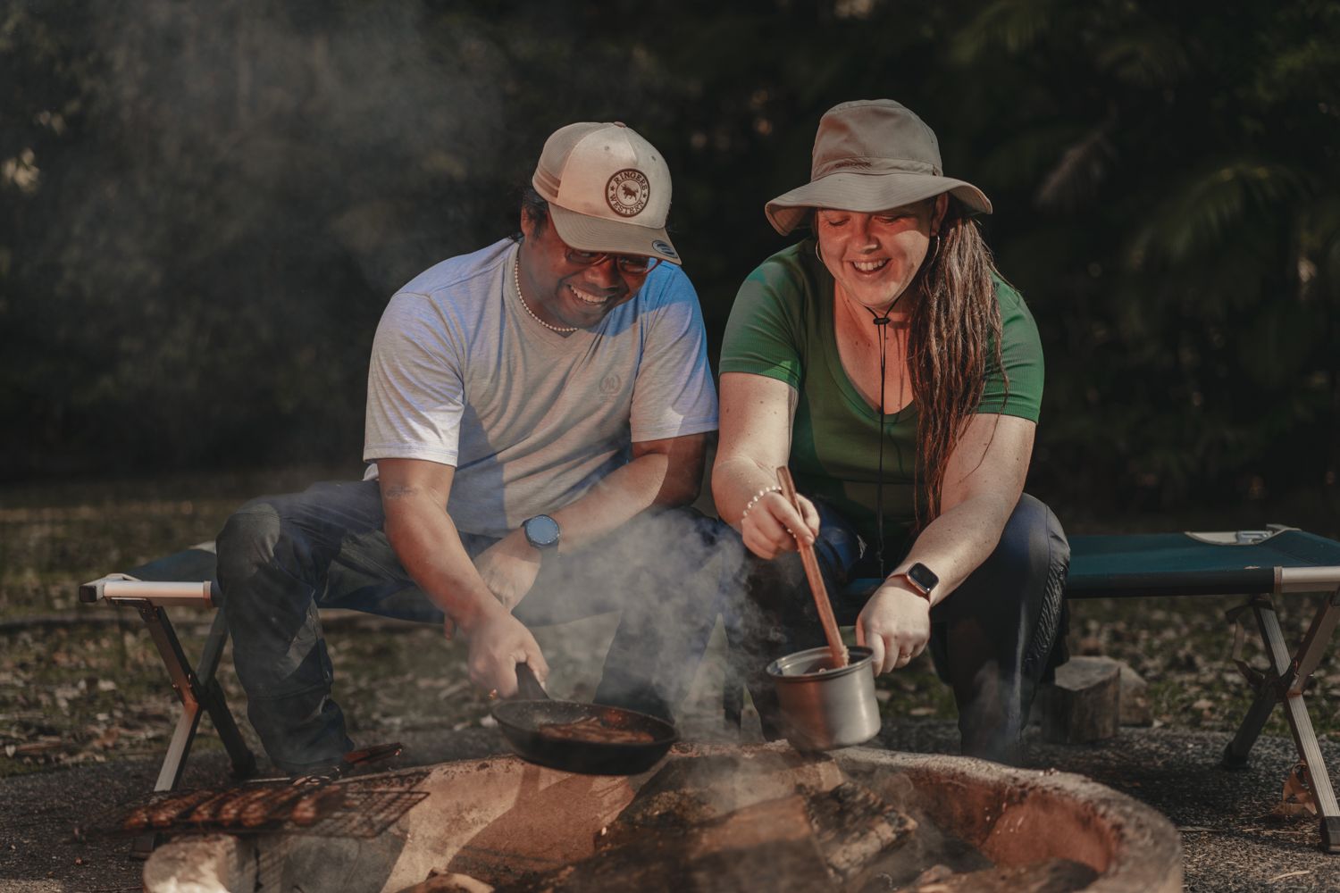 Camping in Rummery Park, Nightcap National Park