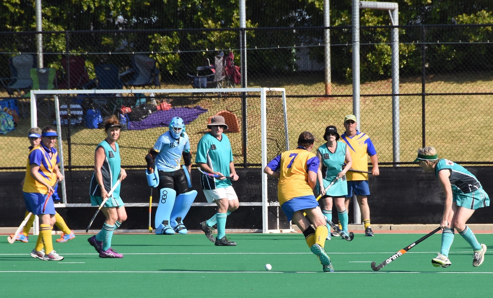 Hockey competitors at the Lismore Masters Games