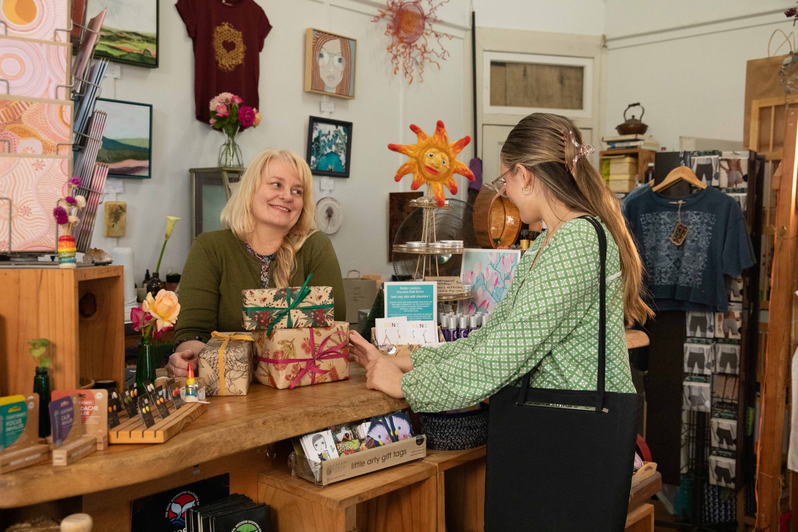 Friendly customer service at The Green Bank, Nimbin